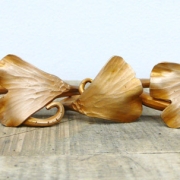 Bronze Ginko Napkin Rings